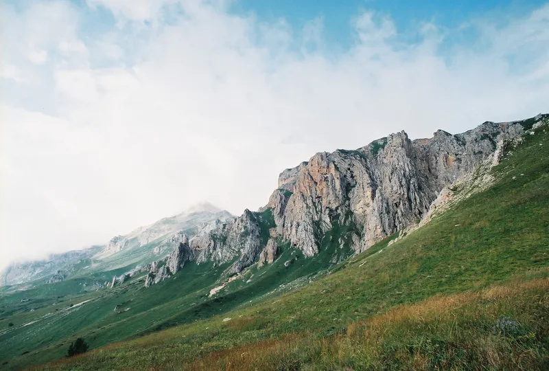The view of the Mount Blyam near Snake lake